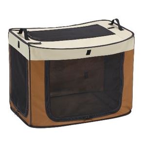 マルカン どこでもワンタッチケージ S ブラウン DP-682 【キャリー】 【ペット用品】(卸商品)