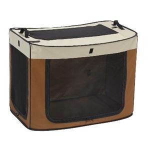 マルカン どこでもワンタッチケージ M ブラウン DP-683 【キャリー】 【ペット用品】(卸商品)