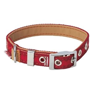 ヤマヒサ BASIC PLUS ロンバスカラー M レッド 【首輪】【ペット用品】(卸商品)