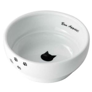 D-culture ハッピーダイニング フードボウル 猫柄 【ペット用品】(卸商品)