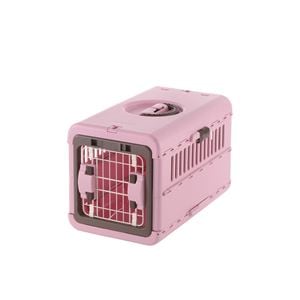 キャンピングキャリー折りたたみ S ライトピンク【ペット用品】(卸商品)