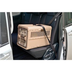 キャンピングキャリー折りたたみ M ダークブラウン【ペット用品】(卸商品)