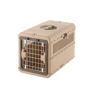 キャンピングキャリー折りたたみ M ダークブラウン【ペット用品】(卸商品)