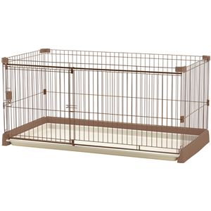 お掃除簡単サークル 150-80 ブラウン【ペット用品】(卸商品)