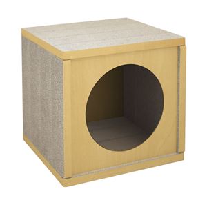 （まとめ）キャットハウス ナチュラル （ペット用品）【×2セット】(卸商品)