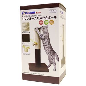 (まとめ)モダンルーム 爪みがきポール (ペット用品)【×6セット】(卸商品)