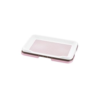 (まとめ)お掃除簡単ステップトレー レギュラー ライトピンク (ペット用品) (×2セット)(卸商品)