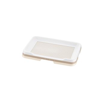 (まとめ)お掃除簡単ステップトレー レギュラー アイボリー (ペット用品) (×2セット)(卸商品)
