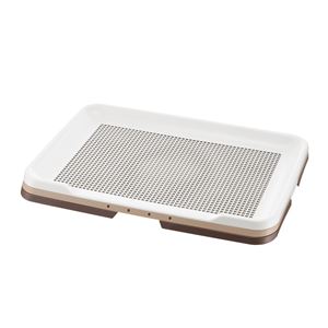 （まとめ）お掃除簡単ステップトレー ワイド ダークブラウン (ペット用品) (×2セット）(卸商品)