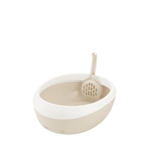 （まとめ）ラプレ ネコトイレ S ホワイト (ペット用品) (×5セット）(卸商品)