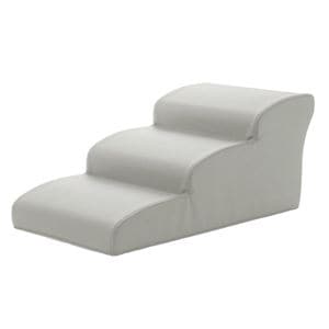ドッグステップ/ペット用品 【3段 アイボリー】 幅40.5cm 合皮/合成皮革張地 ウレタンフォーム 〔リビング 室内犬〕(卸商品)