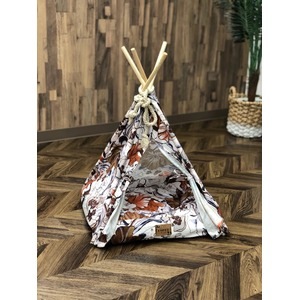Pet Tipi tent（ペットティピーテント）スクエア×オレンジ(卸商品)