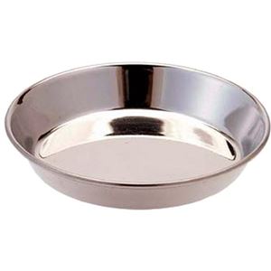 （まとめ）キャティーマンステンレス製食器 猫用皿型【×12セット】(卸商品)