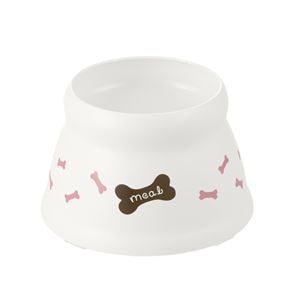 （まとめ）こぼれにくい 脚付ドッグディッシュ SS ホワイト【×10セット】(卸商品)