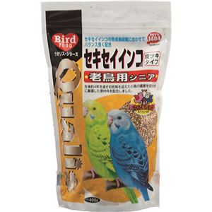 （まとめ） クオリス セキセイインコ 老鳥用 （皮付タイプ）400g （ペット用品） 【×10セット】(卸商品)