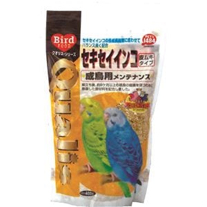 （まとめ） クオリス セキセイインコ 成鳥用 （皮ムキタイプ） 400g （ペット用品） 【×10セット】(卸商品)