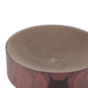 バリバリボウル 猫柄 ダークブラウン （ペット用品）(卸商品)
