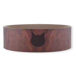 バリバリボウル 猫柄 ダークブラウン （ペット用品）(卸商品)