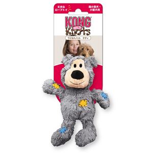 (まとめ) KONG(コング) ワイルドノット テディ S グレイ (ペット用品) 【×3セット】(卸商品)