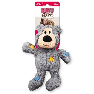 (まとめ) KONG(コング) ワイルドノット テディ M グレイ (ペット用品) 【×3セット】(卸商品)