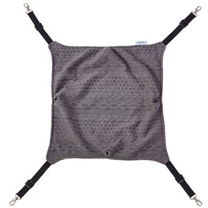 ニット生地の包まれにゃんモック グレー (ペット用品)(卸商品)