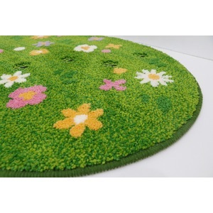 猫ラグ ガーデン GR グリーン 【約70×90cm】(卸商品)