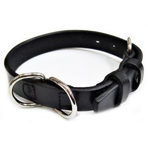 オイルレザーカラー #21 ブラック （ペット用品・犬用）(卸商品)