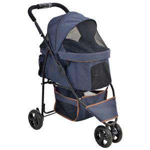 わんわんカート スマートハンディ Safety デニム柄 （ペット用品）(卸商品)