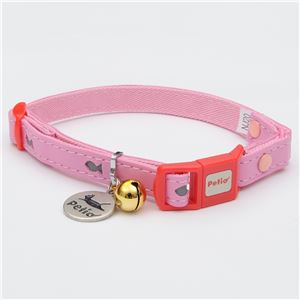 （まとめ）CAT COLLAR フィッシュレザーカラー ピンク【×3セット】 (猫用品/首輪)(卸商品)