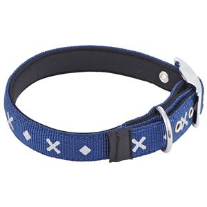 (まとめ)BASIC PLUS クロスダイヤカラー L ブルー【×2セット】 (犬用品/首輪)(卸商品)
