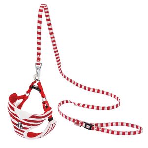 WanWan Casual マリンベストハーネス&リード S レッド (犬用品/リード)(卸商品)