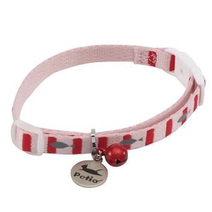 （まとめ）CAT COLLAR フィッシュボーダーカラー ピンク【×3セット】 (猫用品/首輪)(卸商品)