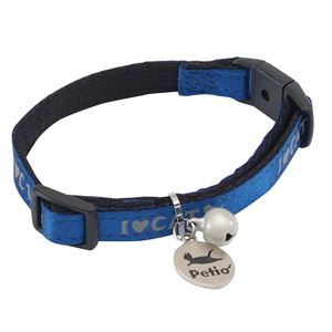 （まとめ）CAT COLLAR ラブキャットカラー ブルー【×3セット】 (猫用品/首輪)(卸商品)