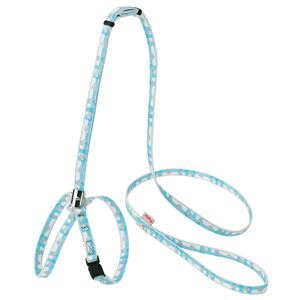 (まとめ)CAT HARNESS チェックハーネスリード ブルー【×2セット】 (猫用品/リード)(卸商品)