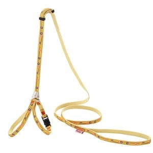 （まとめ）猫小町ハーネスリード 和桜 イエロー【×2セット】 (猫用品/リード)(卸商品)