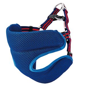 (まとめ)メリカジ ストライプベストハーネス S ネイビー【×2セット】 (犬用品/ハーネス)(卸商品)