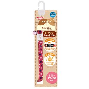 （まとめ）Anycat カラー ドット ピンク【×3セット】 (猫用品/首輪)(卸商品)