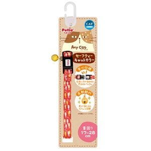 （まとめ）Anycat カラー おさかな レッド【×3セット】 (猫用品/首輪)(卸商品)
