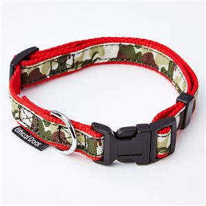 （まとめ）EthicalDoor 犬用カラーM 迷彩レッド【×3セット】 (犬用品/首輪)(卸商品)