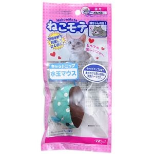 （まとめ）ねこモテ 水玉マウス【×10セット】 (猫用玩具)(卸商品)