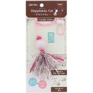 （まとめ）Happiness Cat ひもじゃらし パールピンク【×5セット】 (猫用玩具)(卸商品)