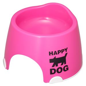 （まとめ）小型犬専用フードボウル すべり止め付 ピンク【×5セット】 (犬用品)(卸商品)