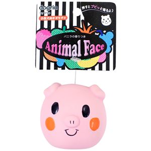 （まとめ）アニマルフェイス ぶたさん【×5セット】 (犬用玩具)(卸商品)