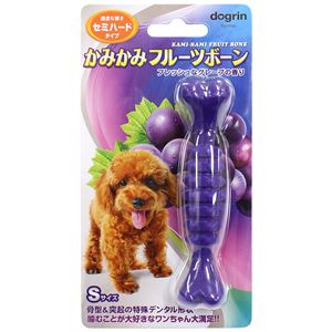 (まとめ)かみかみフルーツボーン セミハード Sサイズ グレープ【×5セット】 (犬用玩具)(卸商品)