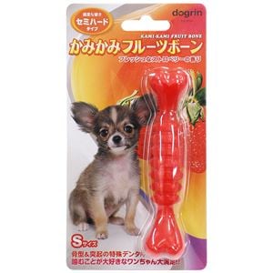 （まとめ）かみかみフルーツボーン セミハード Sサイズ ストロベリー【×5セット】 (犬用玩具)(卸商品)