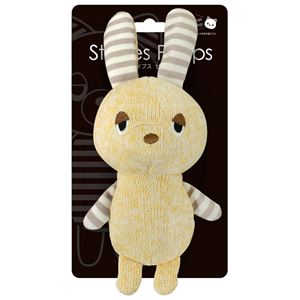 (まとめ)ストライプス ピープス うさぎ【×5セット】 (犬用玩具)(卸商品)
