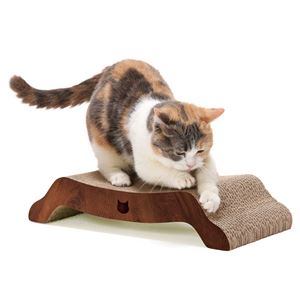 バリバリベッドM ダークブラウン (猫用玩具/爪磨き)(卸商品)
