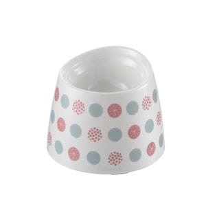 ワンちゃんの高さがある食器 SS 水玉 (犬用品/食器)(卸商品)