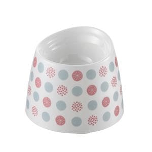 ワンちゃんの高さがある食器 S 水玉 (犬用品/食器)(卸商品)