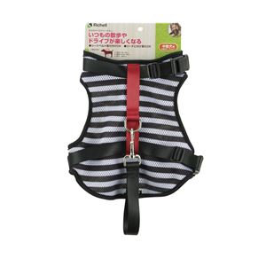 おでかけベストハーネス L ストライプ (犬用品/ハーネス)(卸商品)